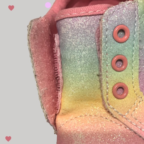 Wonder Nation Girls Size 3 multi color Sparkle sneakers - Picture 5 of 7